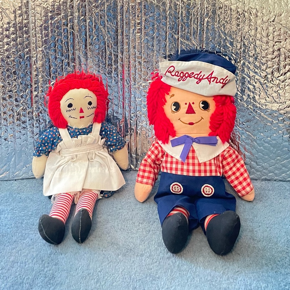 Raggedy Ann & Andy Plush Doll Set
